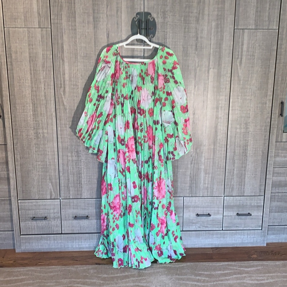 Christopher John Rogers Pleated Midi Dress - Picture 4 of 16